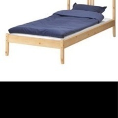 IKEA シングルベッド FJELLSE マットレス付きの画像