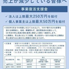 事業復活支援金申請サポート　行政書士アルティス法務事務所 - 札幌市