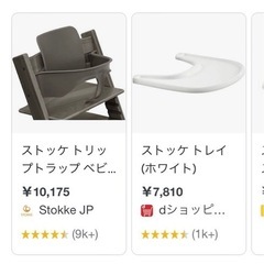 ストッケ　トリップトラップ　トレイ・ベビーセット