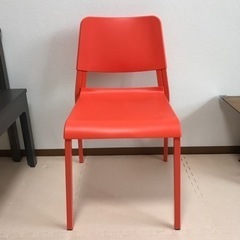 IKEA／イケア ダイニングチェア(オレンジ)お譲りします