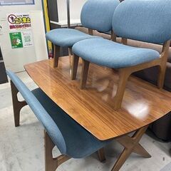 中古 ダイニング 4点セット ベンチ