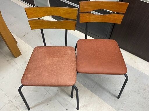 中古 アイアン ダイニング3点セット