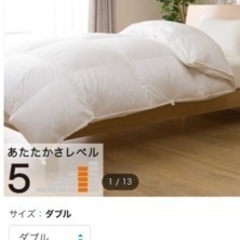 受け渡し者決定　　無料【急募】ニトリ　ホワイトグース羽毛布団カバ...