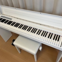 KORG 電子ピアノ LP180  ホワイト　椅子セット【安曇野...