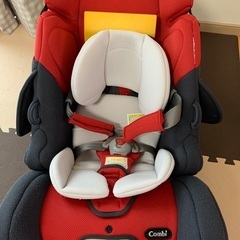 チャイルドシート　コンビ　赤　説明書付き　エッグショック　プリムロング
