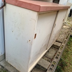④ジャンク　スチール物置