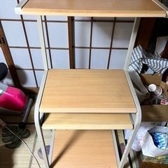 パソコンデスク　3段