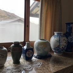 壺　鏡　化粧台　衝立　レトロ　の画像