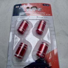 エアバルブキャップ アルミ 製 （レッド）