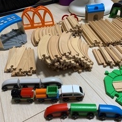 IKEA木製レールセットの画像