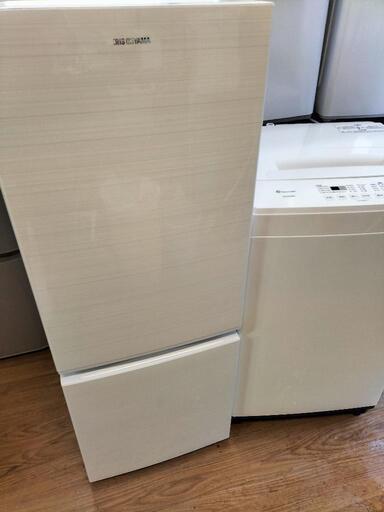 只今、商談中となっております。新生活応援家電セット！！No２１アイリスオーヤマ KRSN-C16A-W 2ドア冷凍冷蔵庫 156L 2020年製・アイリスオーヤマ KAW-YD60A 全自動洗濯機 6.0K 2021年製 2点セット！！