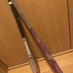 金属バット2本 少年軟式用？
