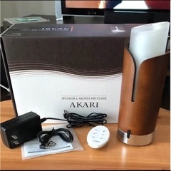 ★お値下しました　2個セット　ラドンナ　加湿器＆アロマディフューザー　スピーカー　（ブラウン＆ナチュラル）の画像