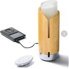 ★お値下しました　2個セット　ラドンナ　加湿器＆アロマディフューザー　スピーカー　（ブラウン＆ナチュラル）の画像