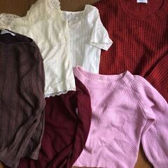 【無料】レディース古着 トップス ニットなど50-100枚必要な...