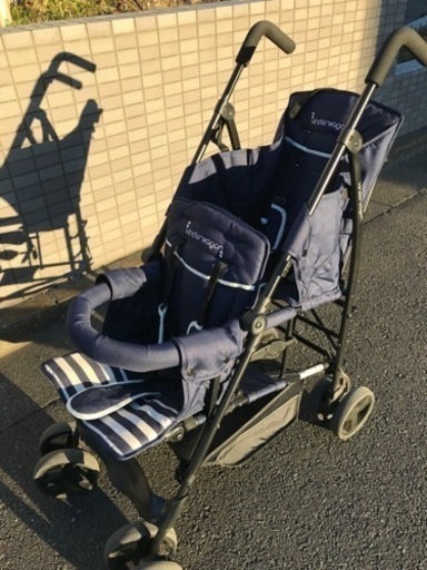 中古　二人乗りベビーカー　kinderwagon DUOシティhop