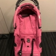 エアバギーピンク　ベビーカー　お譲り先決まりましたの画像