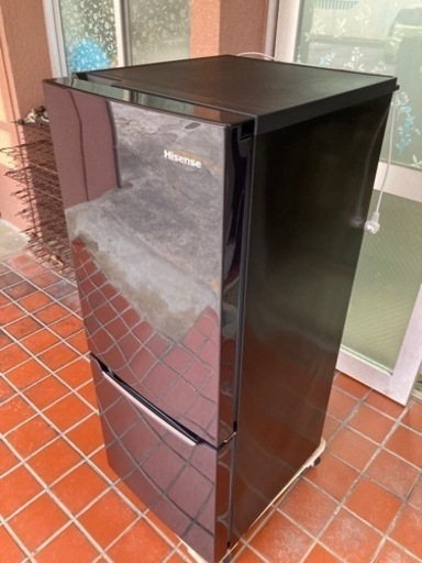 【値下げしました】2ドア冷蔵庫　HR-D15AB  ハイセンス　黒 ブラック 容量150L  2016年製　動作OK  17,000円