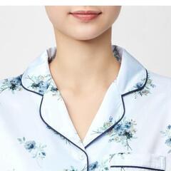 [3/31]25%off GU サテンパジャマ 長袖 フラワー