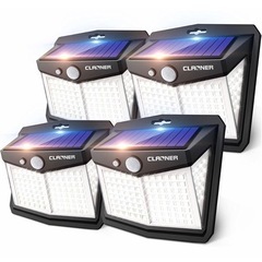 決まりました★新品 【4個 センサーライト】128LED ソーラ...