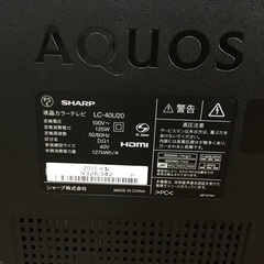 【トレファク神戸新長田】SHARPの40インチ2015年製液晶テレビです!!【取りに来れる方限定】 トレファク神戸新長田】SHARPの40インチ2015年製液晶テレビです