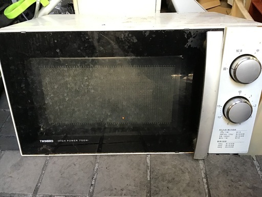 壊れた電子レンジ1000円で引き取ってもらえる方