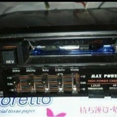 旧車、車用カセットテープステレオの画像