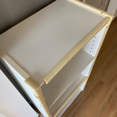 話し中　ニトリ　白　カラーボックスの画像