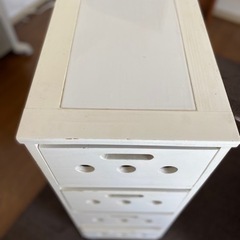 キッチン棚(4段式) ホワイトの画像