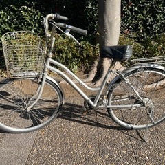 チェーンが外れた自転車