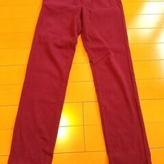 ズボン ストレッチパンツ 140cm 赤色 ワインレッド 女の子