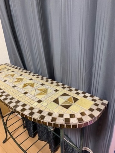 レトロ　アイアン　タイルラック　カウンター