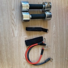 ダンベル、チューブ