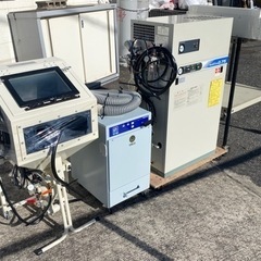 【倉庫保管】芙蓉 サンドブラスター 4点セット プリンター コンプレッサー 集塵機 ガラス加工の画像