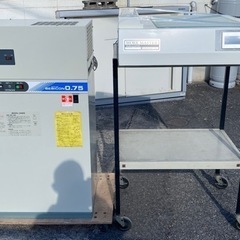 【倉庫保管】芙蓉 サンドブラスター 4点セット プリンター コンプレッサー 集塵機 ガラス加工の画像