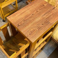 3段ワゴン 木製 収納 ブラウン 茶★買取帝国 志木店の画像