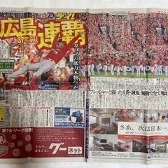 広島 カープ リーグ優勝 号外 新聞セットの画像