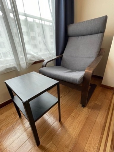 IKEA 1人用ソファ＋テーブルおまけ 数回のみ使用