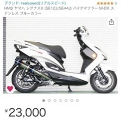 シグナス3型　リアルスピードマフラーの画像
