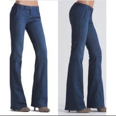 Raven denim レイブンデニム フレアジーンズ(ライトブルー)の画像