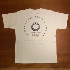 🔴新品 東京 オリンピック Tシャツ 3500 円→ 500円  Sサイズ TOKYO OLYMPIC 2020 五輪 エンブレム 白 公式ライセンス商品 未使用 Sの画像