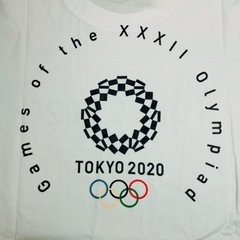 🔴新品 東京 オリンピック Tシャツ 3500 円→ 500円  Sサイズ TOKYO OLYMPIC 2020 五輪 エンブレム 白 公式ライセンス商品 未使用 Sの画像