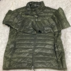 ライトダウン　グリーン　メンズ