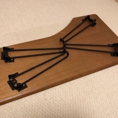 ■ミニテーブル■木製■折りたたみ■ブラウン■の画像