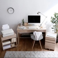 デスク3点セット【LOWYA】3SET SYSTEM DESK