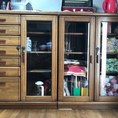 キャビネット２つ(高さ110cm、横幅85cm、奥行き40cm)