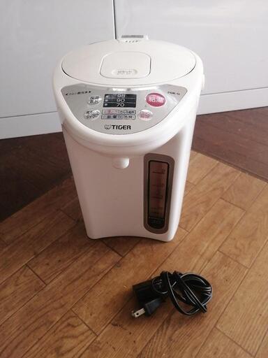 [受付終了]タイガー　電気ポット　洗浄剤３個付き