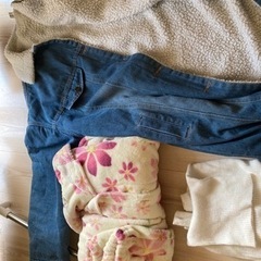 値下げデニムボアロングコート含む4点セットの画像