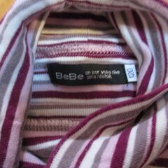 美品☆ BeBe ベベ タートルネック 長袖カットソー 120 110の画像