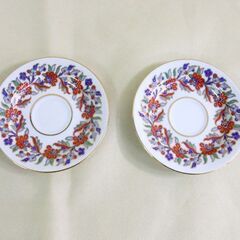 KUTAHYA キュタヒヤ キュタフヤ トルコ陶器 デミタスカップ＆ソーサー ２客セット 金彩 ☆ 札幌市 北区 屯田 の画像